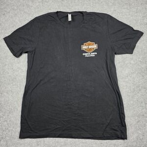 Harley-Davidson T-Shirt Mens XL Black Costa Rica Pura Vida Marlin Graphic